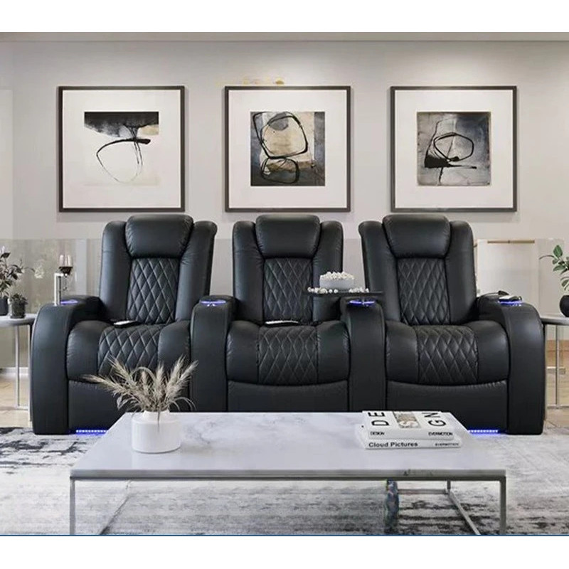 คุ้มค่าที่ดีที่สุดผู้เอนกายไฟฟ้าผ่อนคลายเก้าอี้นวดโรงละครห้องนั่งเล่นโซฟาทางานโซฟาหนังโซฟาโรงหนังนอร์ดิกโซฟา