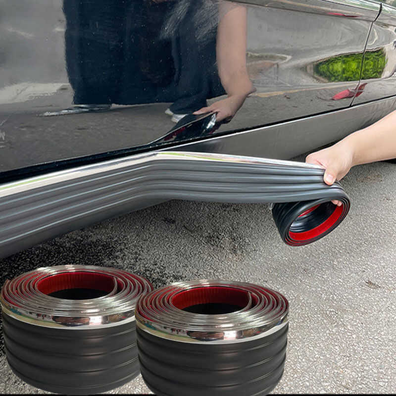 DoorSide กระโปรง Protector Body Edge Guard Decals AntiScratch AntiCollision ตกแต่งปกป้องแถบยาง