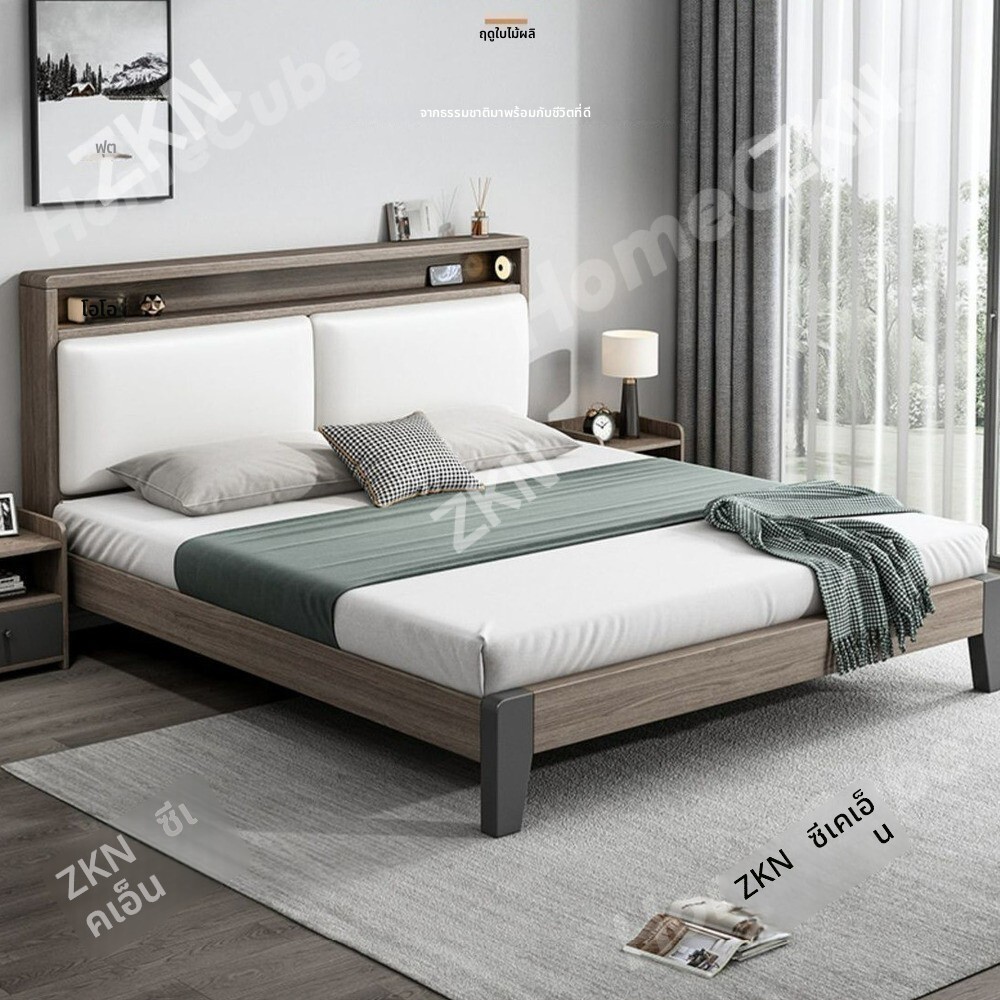 เตียงไม้เนื้อแข็ง 18ม ห้องนอนใหญ่เตียงคู่ 15ม บ้านอพาร์ทเมนต์ขนาดเล็กห้องเช่าโฮมสเตย์ 12 เตียงเดี่ยว