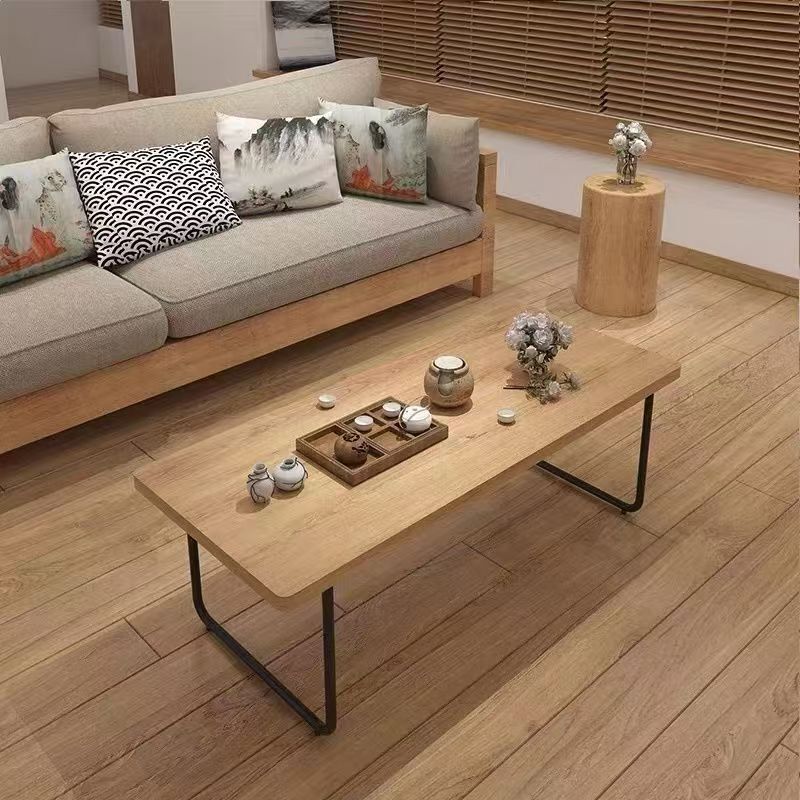 สไตล์ญี่ปุ่นไม้เนื้อแข็งโต๊ะกาแฟโต๊ะน้าชาที่เรียบง่ายคุณภาพสูงบันทึกตารางห้องนั่งเล่นขนาดเล็กระเบียงโต๊ะน้าชาเสื่อทาทามิ