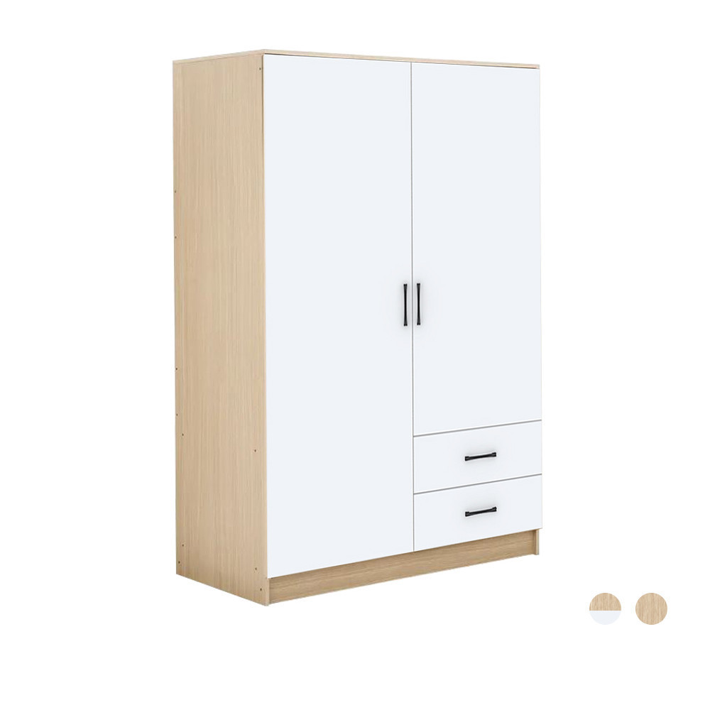 Furinbox ตู้เสื้อผ้า 2 บาน รุ่น FINCE ขนาด 120 ซม มี 2 สีให้เลือก