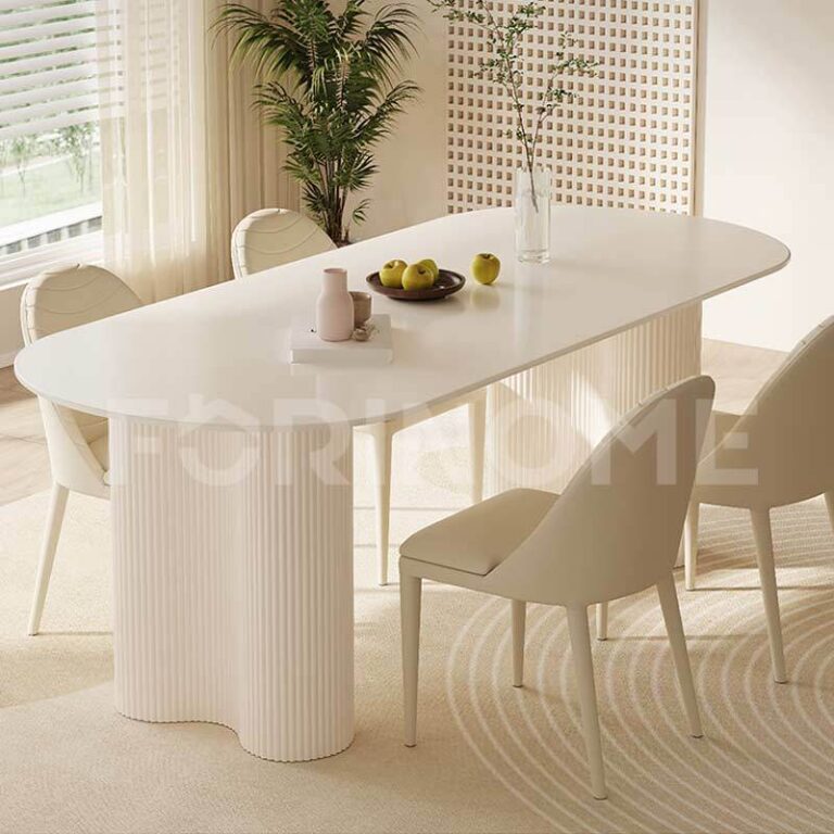 พร้อมส่ง โต๊ะกินข้าว หินสังเคราะห์ เนื้อหินอ่อน แผ่นหินหนา 12 มิล สีขาวครีม ที่นั่ง 68 คน บรรจุ 2 กล่อง