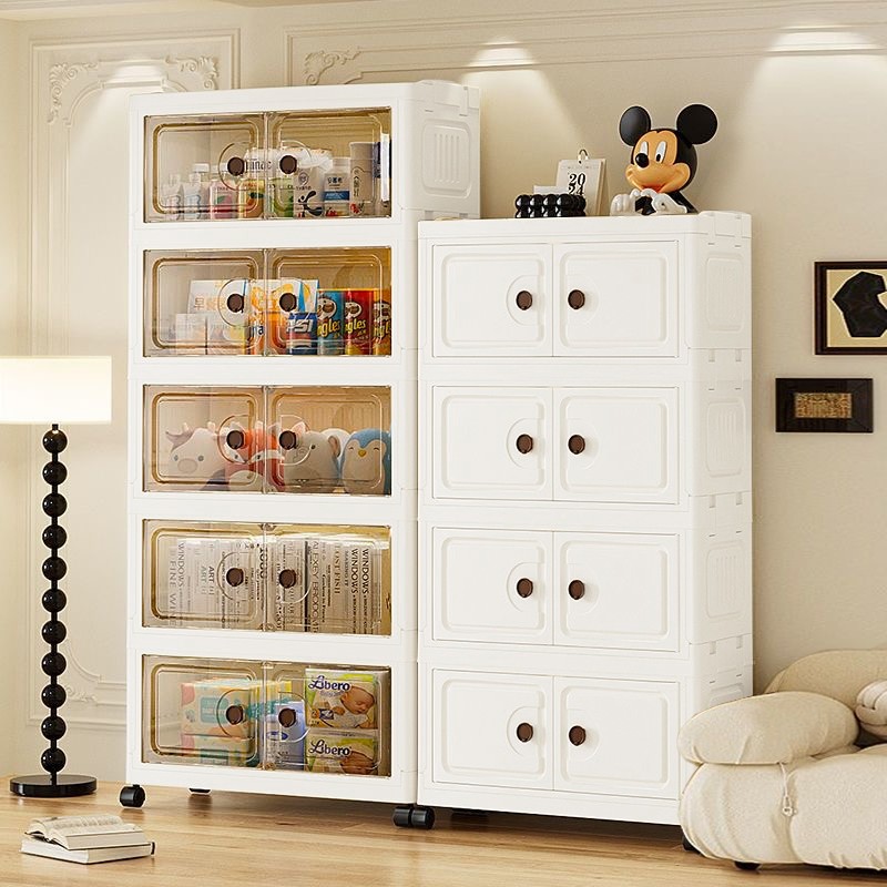 HEINOกว้าง40CM 5ชั้น ตู้อเนกประสงค์ ตู้เก็บของพับได้ ตู้วางของมีหลายชั้น สไตล์การออกแบบโมเดิร์นจัดเก็บบ้านให้เป็นระเบียบ