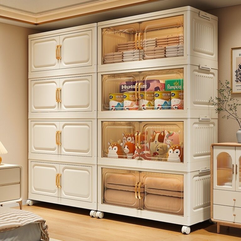 Suki ตู้เก็บของพับได้ ตู้เก็บของ กันความชื้น มีล้อ จัดเต็ม รับน้ำหนักได้ 200 KG