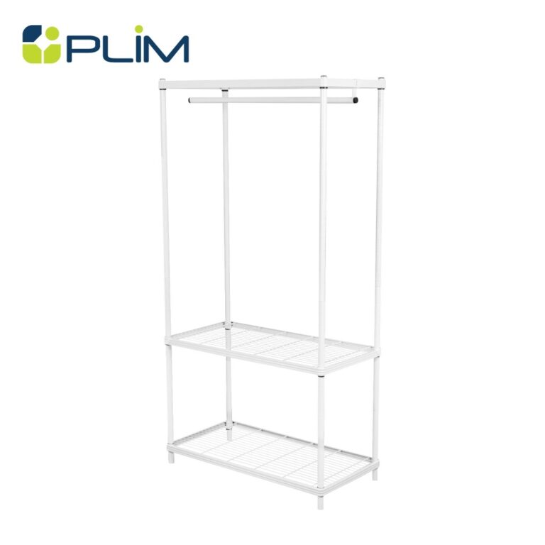 ซื้อ1แถม1 กดลงตะกร้า2ชิ้น HomePro ตู้เสื้อผ้าราวแขวน PLIM LINEAR WR901180 สีขาว