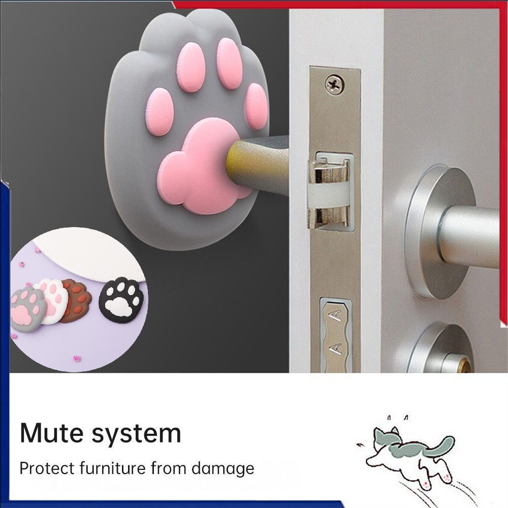 สติ๊กเกอร์ตกแต่งกันชนประตูแบบติดผนัง ซิลิกาเจล สำหรับผนัง ประตู เก้าอี้สำนักงาน