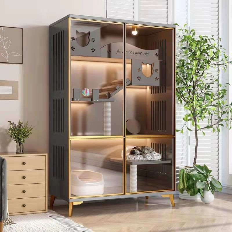 วิลล่าแมว บ้านแมวสั่งทำพิเศษ กรงแมวในบ้าน พื้นที่กว้างขวางเป็นพิเศษ12060180cm