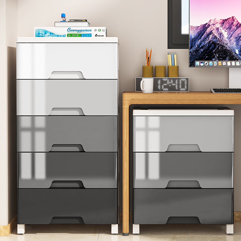 MYHOT ลิ้นชัก 34567ชั้น ขาวมาการองไล่ระดับสีเทา เพิ่มหนา มีล้อ เป็นมิตรกับสิ่แวดล้อม การลดราคาแบบจำกัดเวลา