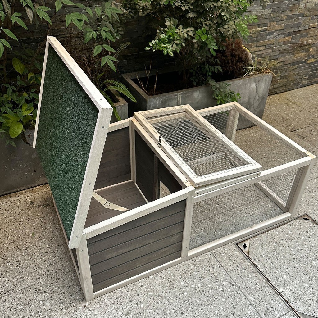 กรงกระต่ายกลางแจ้ง กรงสัตว์เลี้ยงขนาดใหญ่ในบ้าน สวนสำหรับไก่ สุนัข และเป็ด