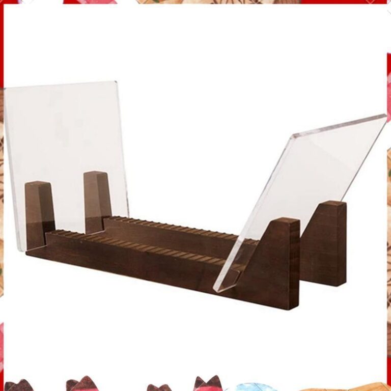 ไวนิลบันทึกการจัดเก็บข้อมูลผู้ถือความจุขนาดใหญ่อะคริลิสิ้นสุดยืนแสดงไม้ ห้างหุ้นส่วนจากัด อัลบั้มไวนิลสก์ท็อปแร็ค