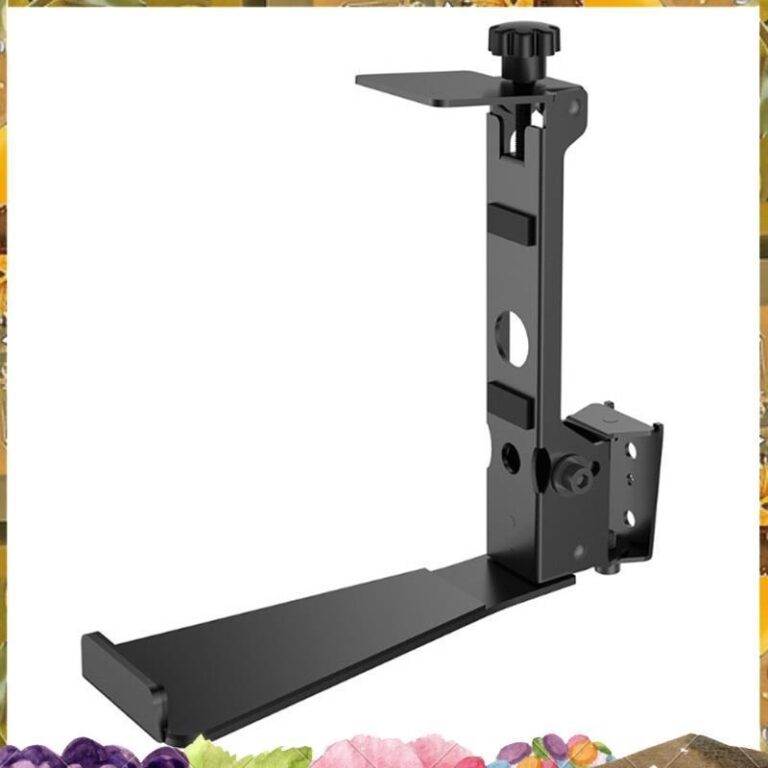 อลูมิเนียมอัลลอยด์โลหะติดผนังผู้ถือชั้นวางยืนแท็บเล็ตยึดกรณีเสียงเล่น5ลาโพง