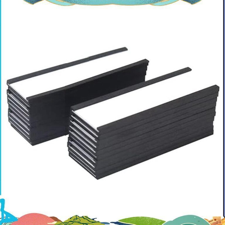 20 ชิ้นผู้ถือป้ายแม่เหล็ก C ช่องการ์ดกระดาษสีขาว 4X157 นิ้ว