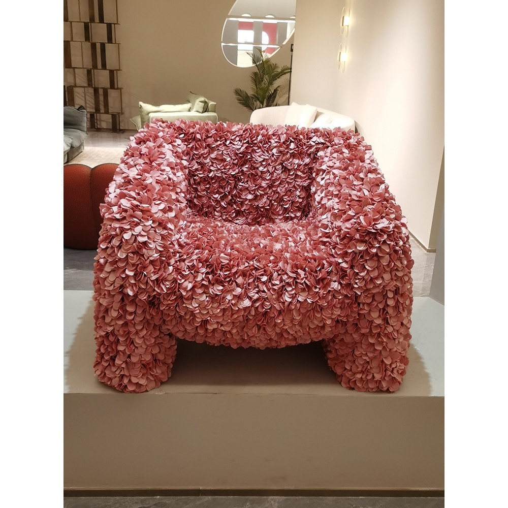 โซฟา อพาร์ทเมนต์ขนาดเล็กออกแบบกลีบเก้าอี้แฟชั่นสไตล์ใหม่ ผู้มีอิทธิพล ห้องนอนสร้างสรรค์โซฟาขนาดเล็กศิลปะโซฟาเดี่ยว