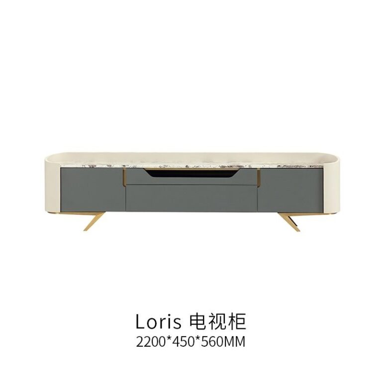 อิตาเลี่ยนแสงหรูหราหินอ่อนตู้ทีวีที่ทันสมัยเรียบง่ายออกแบบพรีเมี่ยมชั้นตู้เฟอร์นิเจอร์ห้องนั่งเล่น ค4