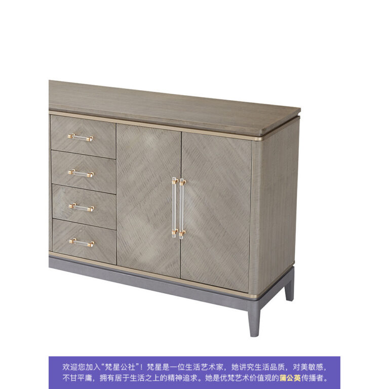 Yovan Art Hepburn อเมริกันหรูหราบ้านโมเดิร์นอพาร์ทเมนท์ขนาดเล็กห้องนั่งเล่น WallBacking ตู้ลิ้นชักไม้เนื้อแข็งตู้ข้างรับประทานอาหาร