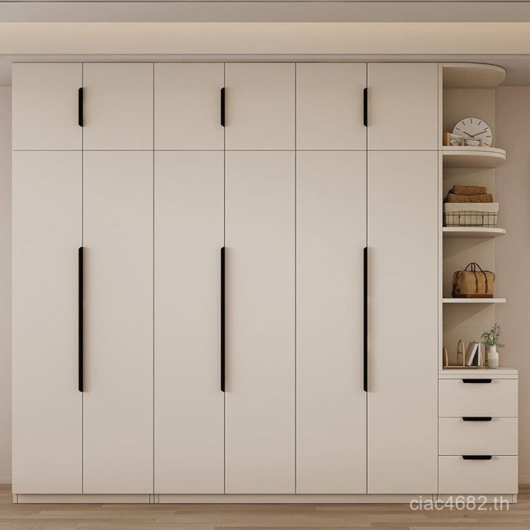 สไตล์การจัดเก็บของใช้ในครัวเรือนหนึ่งครีมตู้เสื้อผ้าประตูด้านบนการจัดเก็บไปที่แสงหรูหราตู้เสื้อผ้าตู้เช่าห้องห้องนอนรวมกันตู้เสื้อผ้า สซม