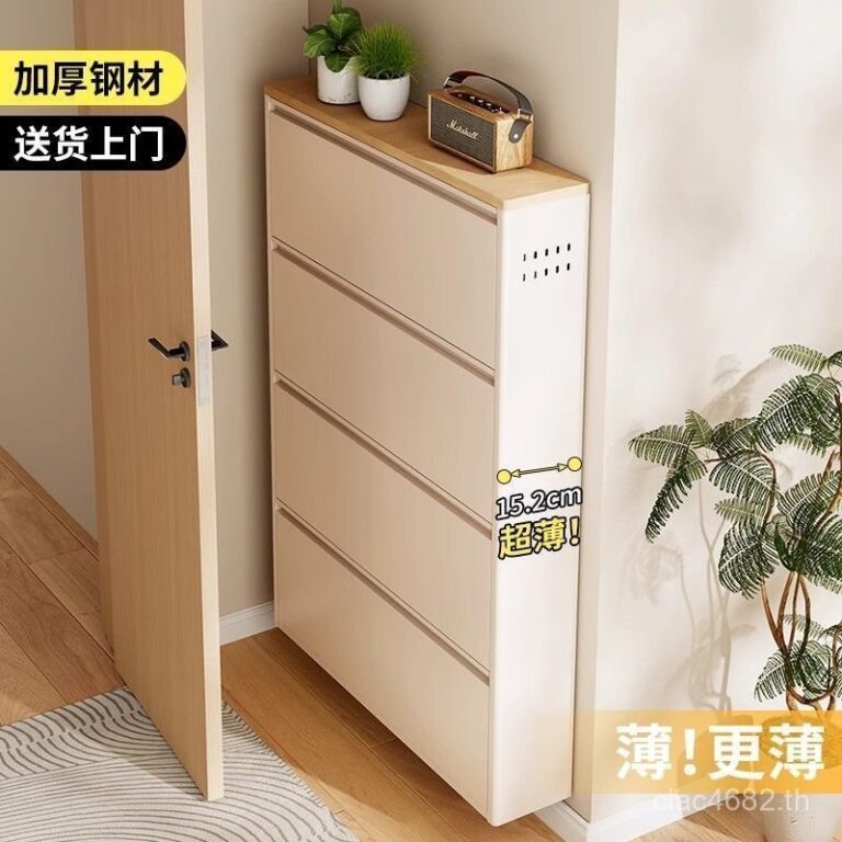 UltraNarrow UltraThin Entrance Storage Cabinet Dumping Shoe Cabinet ตู้ลิ้นชักเหล็กมูลค่าสูงป้องกันฝุ่น Sp