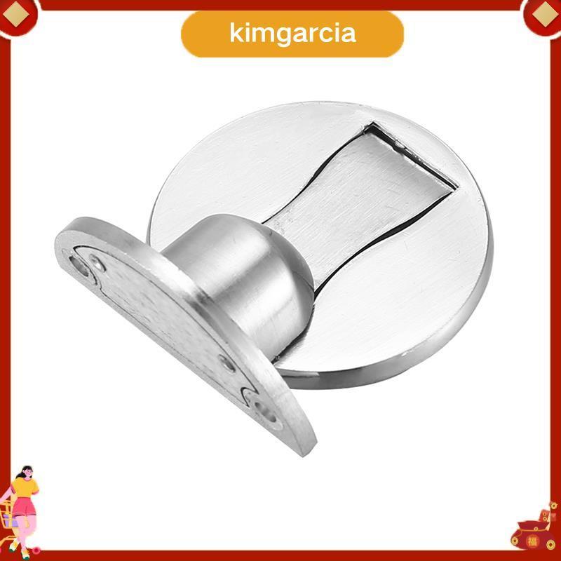 kimgarcia Floor Mount Magnet Door Stopper กันชนประตูแม่เหล็ก แม่เหล็กประตู Wall Prop Hold เปิด สีเงิน