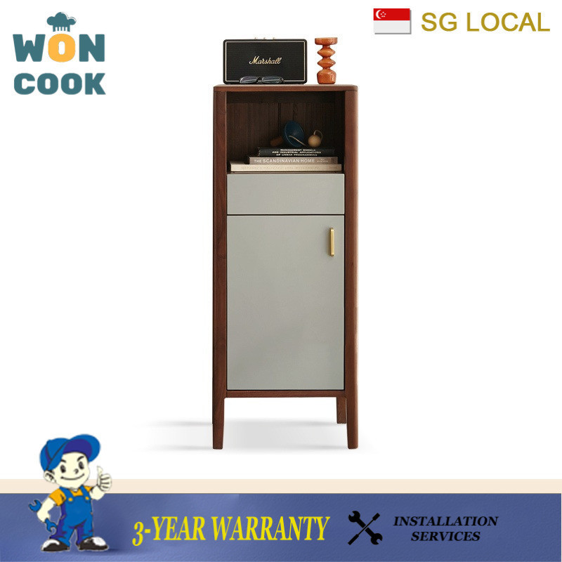 ตู้ด้านข้างwrp Preorder BBH WON 2021 ภาษาไม้เต็มรูปแบบครอบครัวขนาดเล็กห้องนั่งเล่นเก็บวอลนัทสีดาโมเดิร์นชา Light Luxury Star