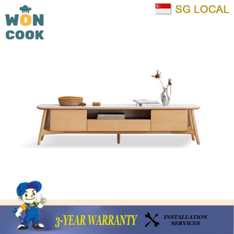 BBH WON Preorder Tv Cabinet wrp 2021 ภาษาไม้Solid Rock Boardทีวีโมเดิร์นBeach Simpleครอบครัวขนาดเล็กห้องนั่งเล่นLuxury Light Star