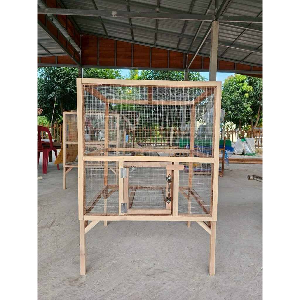 กรงเลี้ยงกระรอกและสัตว์เลี้ยงชนิดอื่นๆขนาดสูง100ซมกว้าง60ซมยาว60ซม