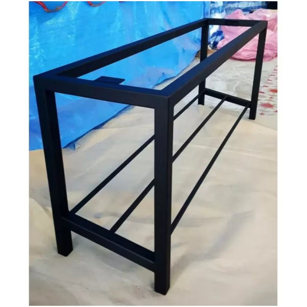 MPT Steel ขาโต๊ะเหล็ก ขาเหล็กโต๊ะ ก25xส40xย100ซม ขาเหล็กเก้าอี้ม้านั่งยาว สีดำด้าน