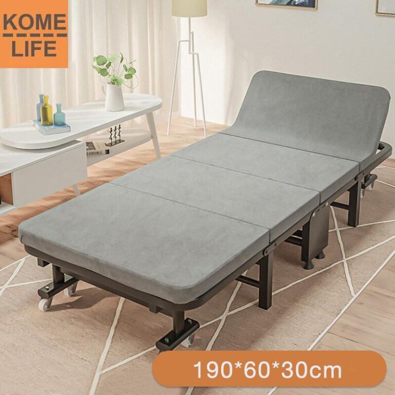 เตียงนอน เตียงพับได้ เตียงพับ พร้อมที่นอน เตียงเสริม แบริ่งน้ำหนัก 300kg ง่ายต่อการเคลื่อนย้าย