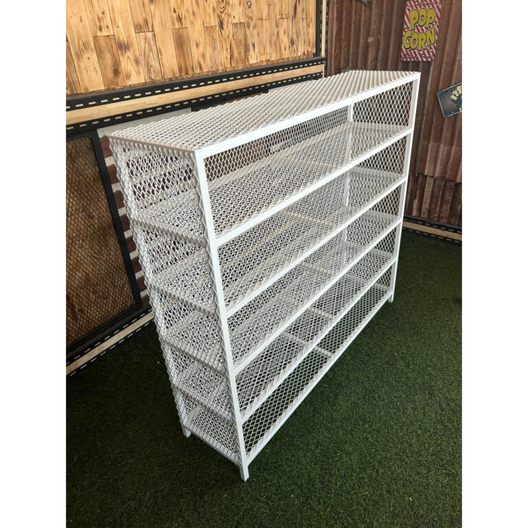 IRONSERVICE ชั้นวางรองเท้า 6 แบบ พื้นตะแกรงเหล็กฉีก โครงเหล็กใช้เป็นเหล็กกันสนิม