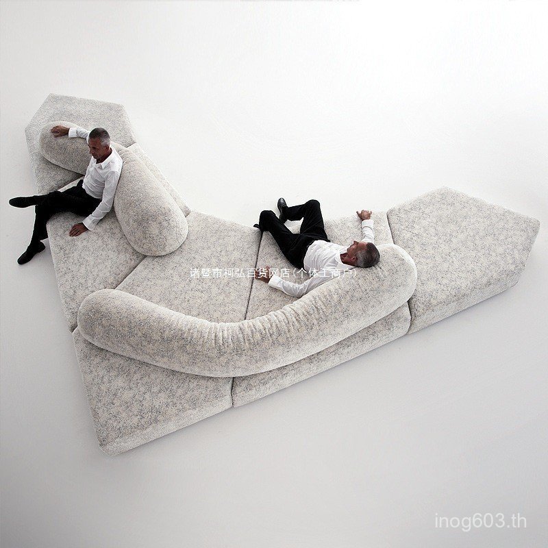 โซฟา Lil โค้งห้องนั่งเล่นโซฟา Concubine สุทธิ Minimalist อิตาลีโมดูล Rock Mahogany Designer Alien NUVL