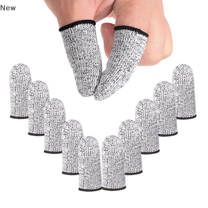 ปลอกสวมนิ้วกันบาด10ชิ้นปลอกสวมนิ้วใช้ซ้ำได้ป้องกันนิ้วสำหรับอุปกรณ์เย็บผ้า