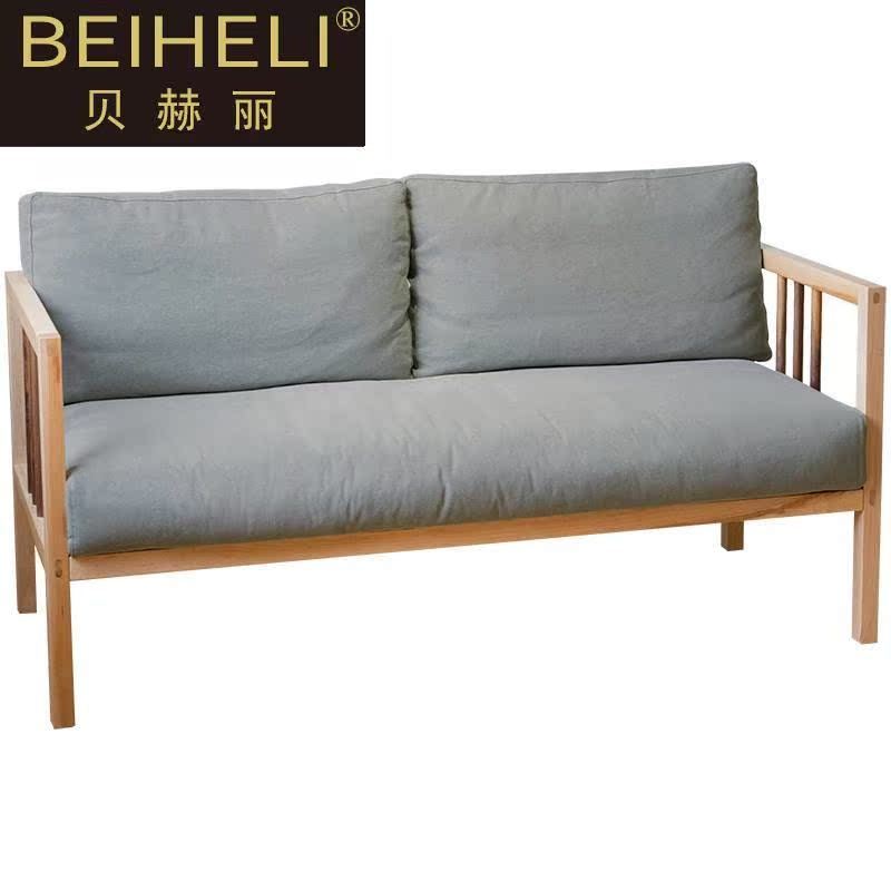 โซฟาไม้เนื้อแข็งคู่ผ้าเดี่ยวลงระเบียงแสงหรูหราห้องนอนห้องนั่งเล่นเหนืออเมริกันเมเปิ้ลวอลนัทสีดา รี0906