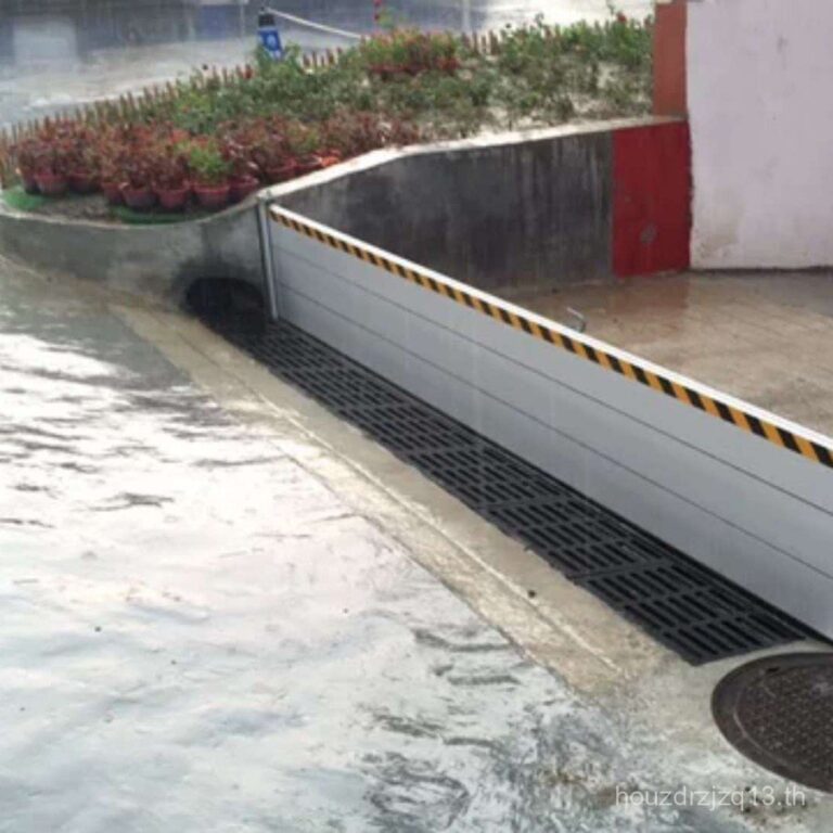 อลูมิเนียมอัลลอยด์ Antifloding Water Baffle ประตูโรงรถ Baffle ฐานโกดัง Antiflooding Water Baffle