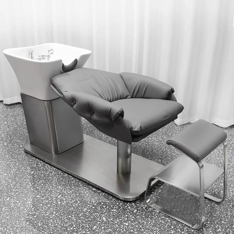 Simple Lounge Hair แชมพูเตียงโมเดิร์นสบาย Ergonomic แชมพูแบบพกพาแฟชั่น Cadeira De Barbearia เฟอร์นิเจอร์