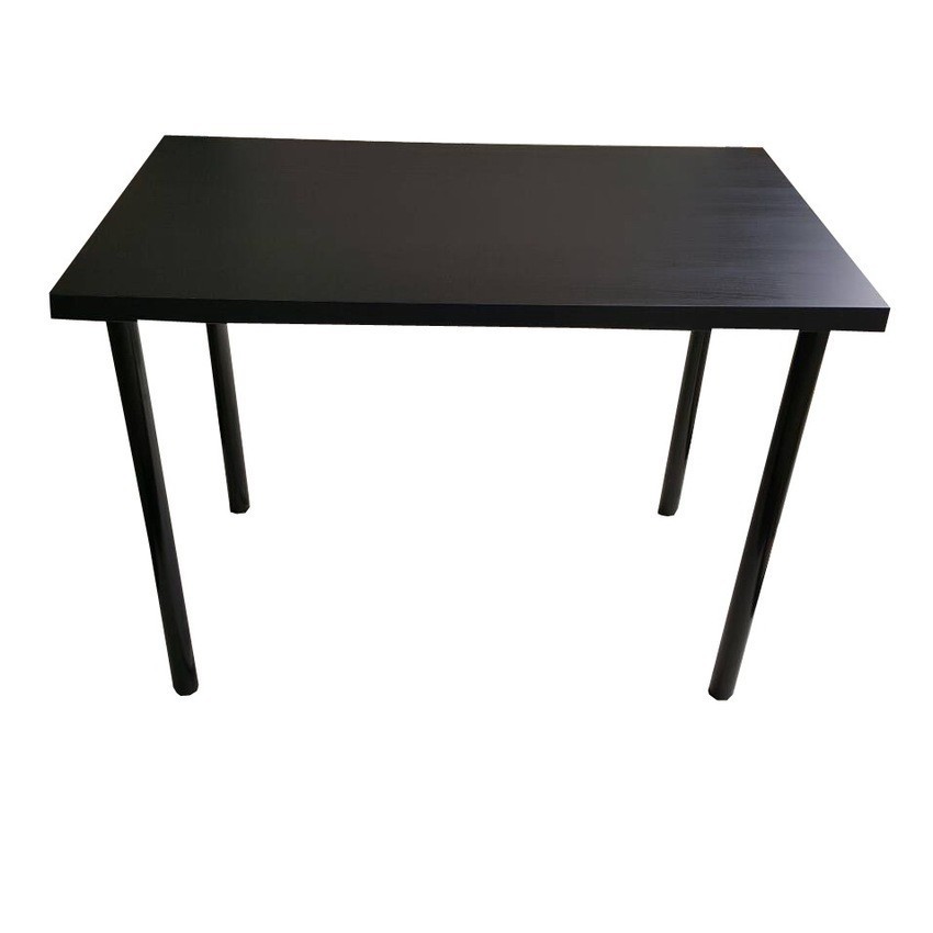 NK Furniline โต๊ะโล่ง โต๊ะเอนกประสงค์ รุ่น NKT60x100 สีดำ ท็อปน้ำตาลดำ