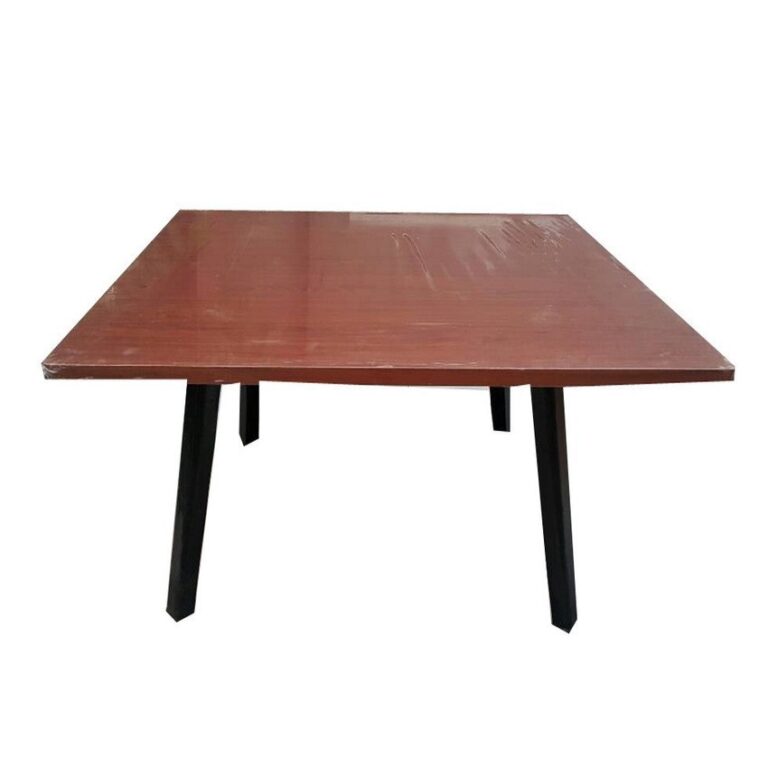 NK Furniline โต๊ะญี่ปุ่นสี่เหลี่ยม75x75ซมท็อปลายไม้ สีสัก