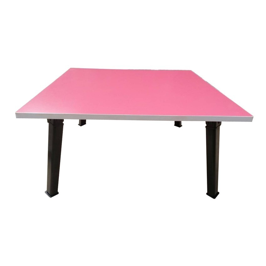 NK Furniline โต๊ะญี่ปุ่นสี่เหลี่ยม75x75ซมท็อป สีชมพู