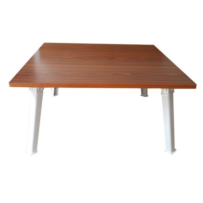 NK Furniline โต๊ะญี่ปุ่น 60x60ซมไม้pbฟอยล์2หน้าสีสัก