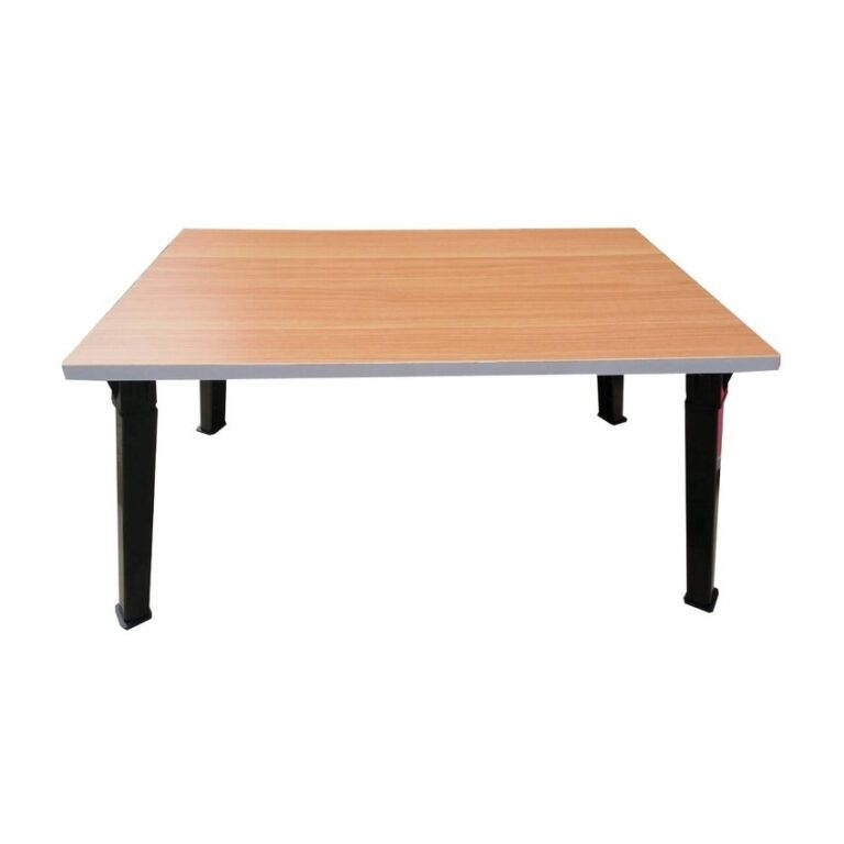 NK Furniline โต๊ะญี่ปุ่น 40x60ซมไม้pbฟอยล์2หน้าสีบีซ ขาดำ