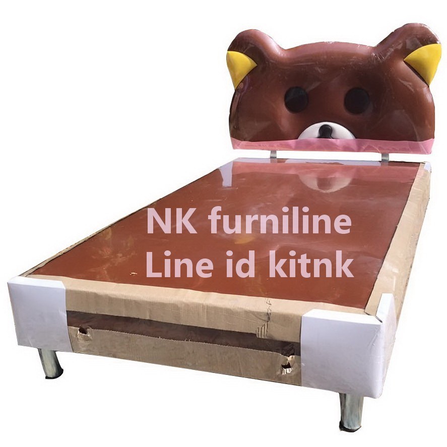 เตียงบล๊อค ขนาด35ฟุต รุ่น คุมะ สามารถเลือกสีหนังได้ตามใจส่งทั่วไทยจริงๆ