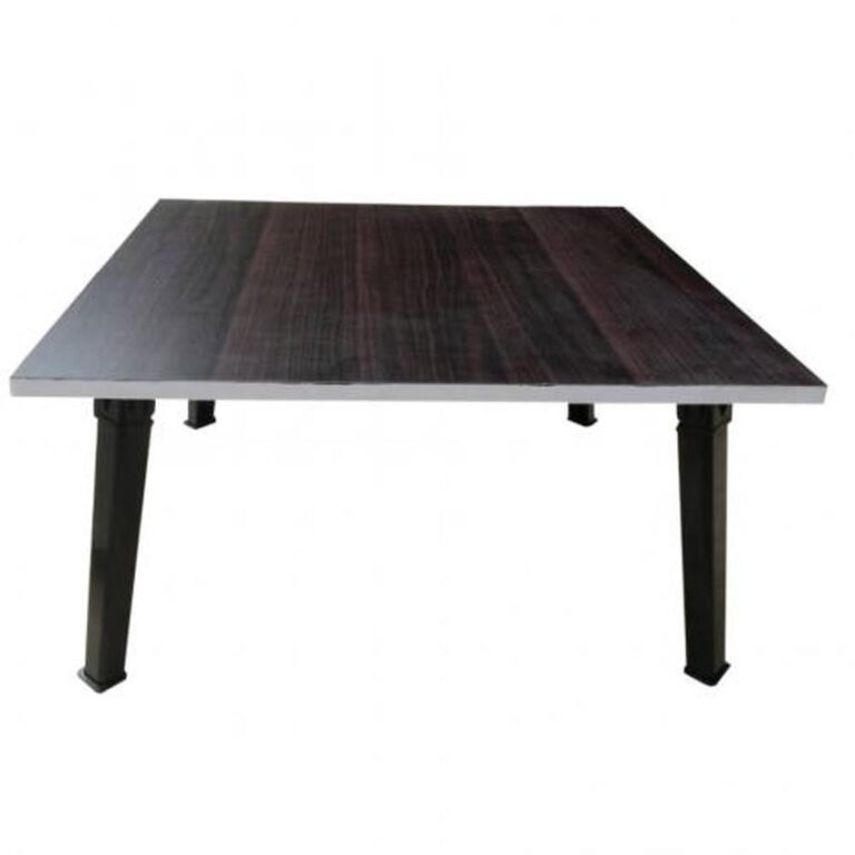 NK Furniline โต๊ะญี่ปุ่น ท็อปสี่เหลี่ยม 60x60ซมลายไม้โอ๊คดำ