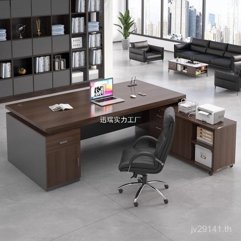 โต๊ะเก้าอี้โต๊ะเจ้านายโต๊ะโต๊ะโต๊ะสก์ท็อปคอมพิวเตอร์รวมกันเดียวโต๊ะที่เรียบง่ายสานักงานพนักงานตาแหน่ง อันห์ล