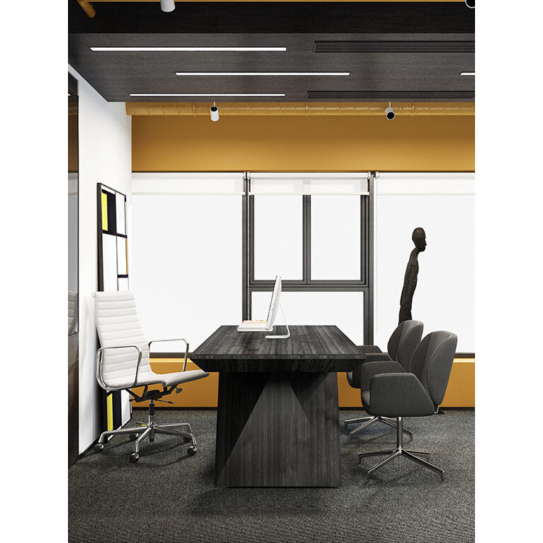 เฟอร์นิเจอร์สานักงานโต๊ะเจ้านายโมเดิร์นเก้าอี้โต๊ะเดี่ยวรวมกันสร้างสรรค์บิ๊ก เวิร์คเบนช์ ประธานผู้จัดการ โต๊ะคอมพิวเตอร์