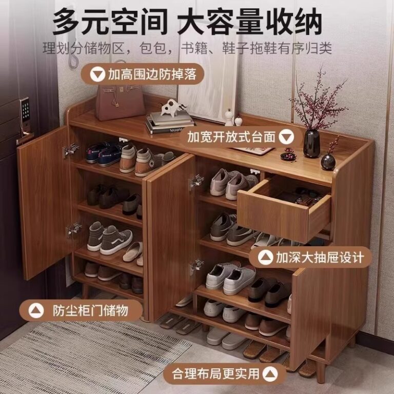 ทางเข้าตู้รองเท้าประตูครัวเรือนในร่มรูปแบบใหม่ 2025 ร้อนขายตู้เก็บของความจุขนาดใหญ่ทางเข้าหลายชั้นการจัดเก็บชั้นวางรองเท้า