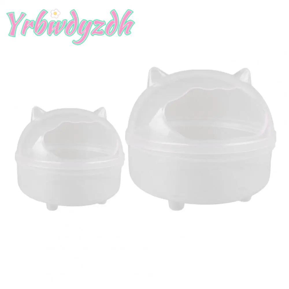 Yrbwdyzdhอ่างอาบน้าหนูแฮมสเตอร์ห้องน้าหนูแฮมสเตอร์โปร่งใสป้องกันน้ากระเซ็นความจุขนาดใหญ่นามาใช้ใหม่ที่ถอดออกได้สัตว์เล็กแซนด์บ็อกซ์อุปกรณ์สัตว์เลี้