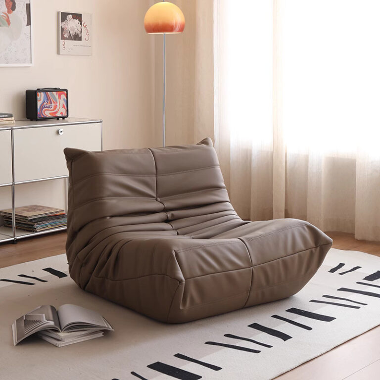 Preorder โซฟาครีม wrp ห้องนั่งเล่นสามารถห้องนอนคน t caterpillar ขี้เกียจนอนลงหรือนอน ระเบียงพักผ่อนเก้าอี้เดี่ยวนอนหลับ