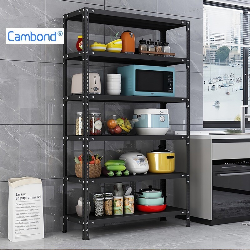 โปรโมชั่นเคลียร์สต็อกCambond ชั้นวางของเหล็กคาร์บอน 3456 ชั้น ปรับได้ แข็งแรงทนทาน รับน้ำหนักมาก ติดตั้งง่าย ประหยัดพื้นที่ ใช้ได้ทั้งในครัว ห้องนั่งเล่น สำนักงาน คลังสินค้า และร้านค้า