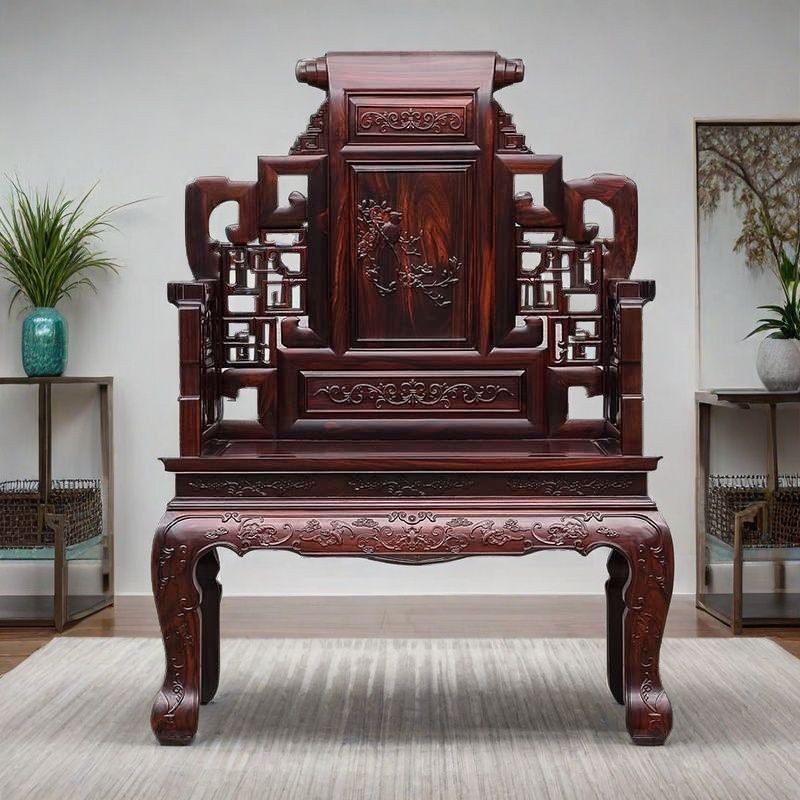 สไตล์ล่าสุดอินโดนีเซียสีดา Rosewood เก้าอี้หรูหราบัลลังก์ Boss เก้าอี้มาตรฐานแห่งชาติมะฮอกกานี Boss เก้าอี้สานักงาน BroadLeaf Rosewood Luxur