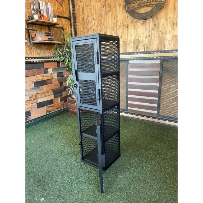 ตู้เก็บของ 2 ประตู โครงเหล็กใช้เป็นเหล็กกันสนิม ไม้แท้ เคลือบเงาใส แข็งแรง