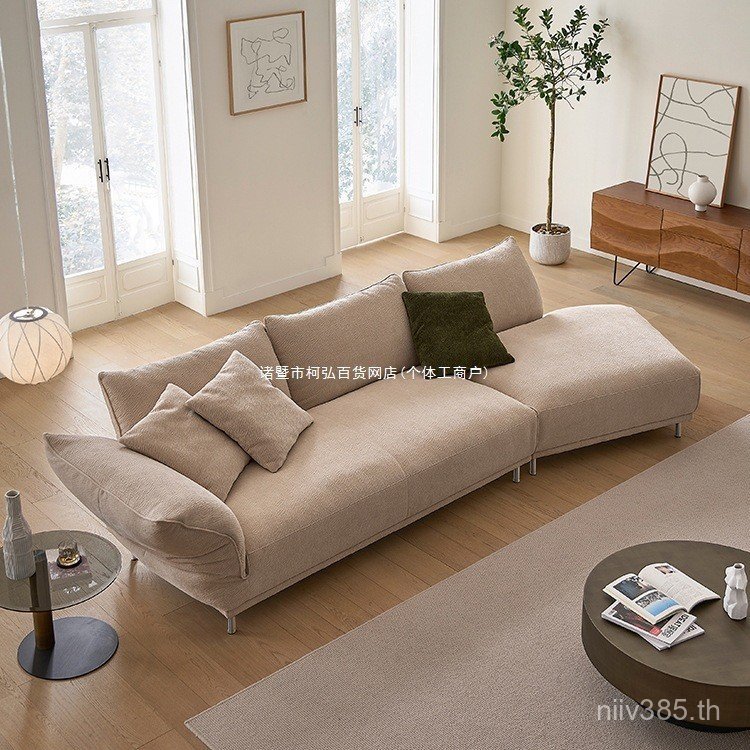 มุมโซฟาโซฟาโซฟาที่สวยงามออกแบบวิลล่าไม้อิตาลีมินิมอลรวมกันผ้ากลีบคนต่างด้าวรูปสูงฟุตดังนั้น เฟย ใช่8