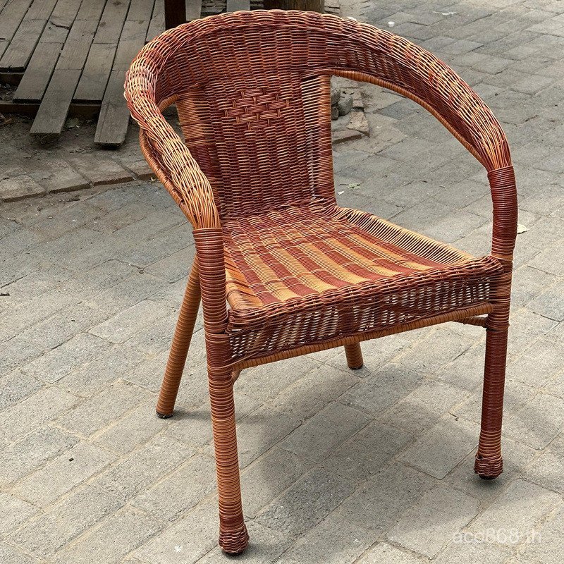 เก้าอี้ลานที่เท้าแขนเก้าอี้ผู้สูงอายุสายรัดพยุงที่เท้าแขนอุจจาระทอเก้าอี้หวายครัวเรือนที่ทาด้วยมือโรงงานทาด้วยมือ อีโอค